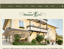 Tablet Screenshot of pension-ertl.at
